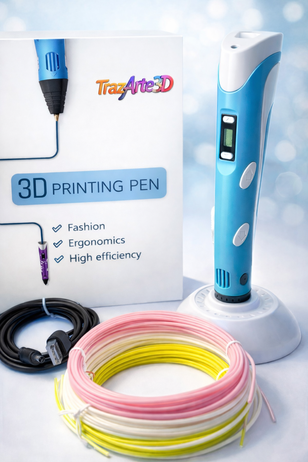 Bolígrafo 3D – Crea figuras increíbles en minutos, incluso sin experiencia.